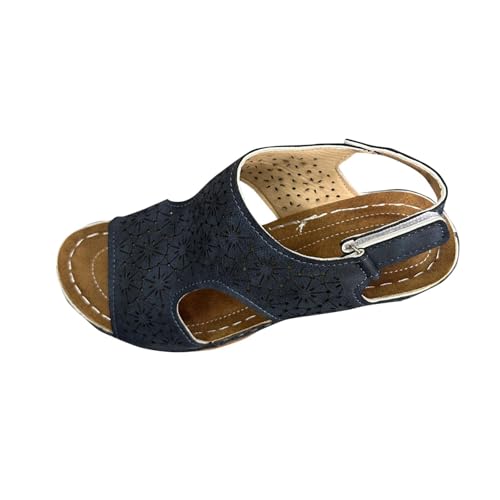 Sandales d'été confortables à talon haut stable pour femme