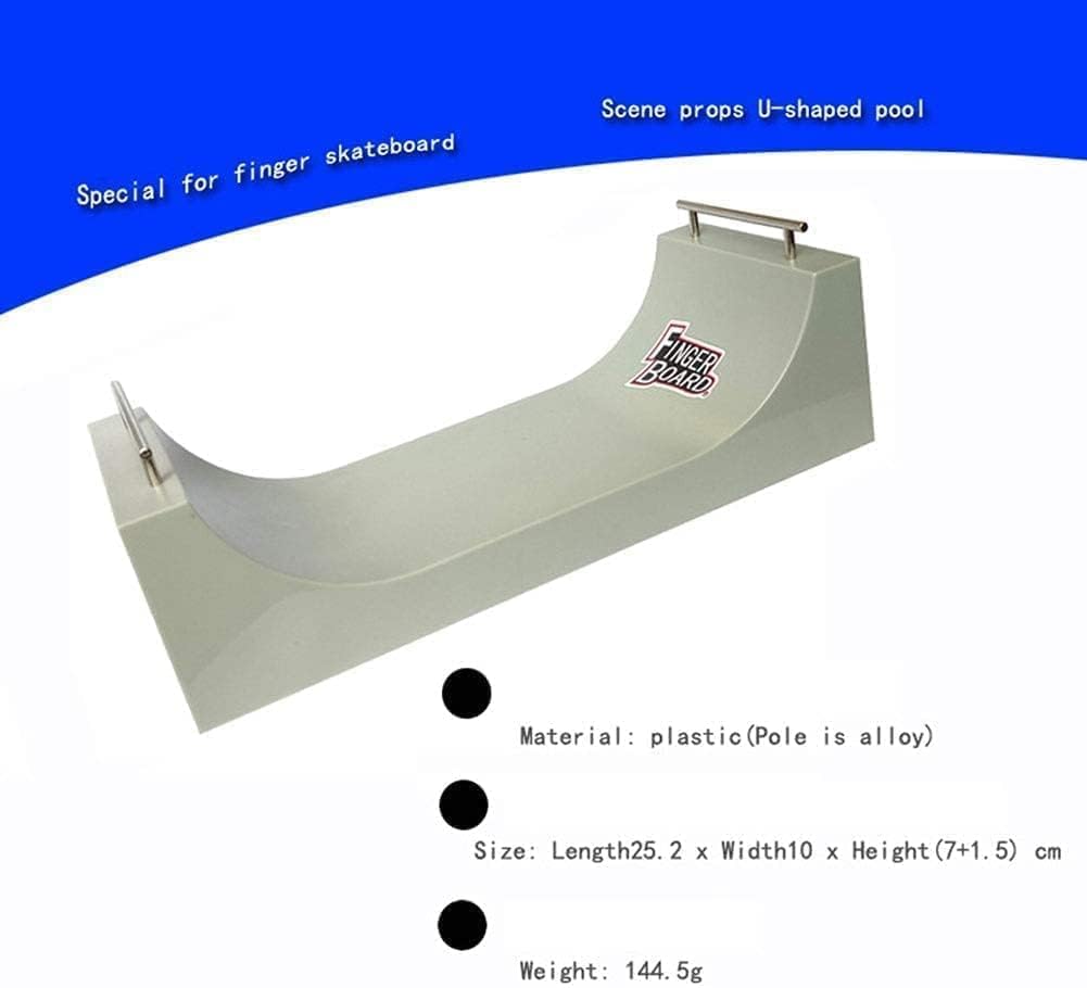 Finger Skateboard Mini Fingertip Toy Skateboard Venue Plastic Alloy Slide Bar Platform Ladder Practice Combination Scene Desktop Toy (colourA)