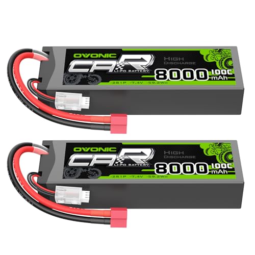 OVONIC 2S 8000mAh 100C Lipo Battery