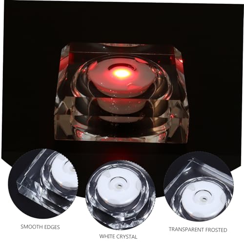 Luces LED para lámparas de cristal con bases impermeables y recargables 7