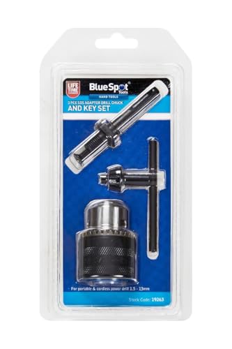 Image of Blue Spot 3 Piece SDS Chuck and Key Set