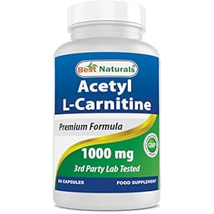 Best Naturals Acetyl L-Carnitine 1000 mg 60 Capsules