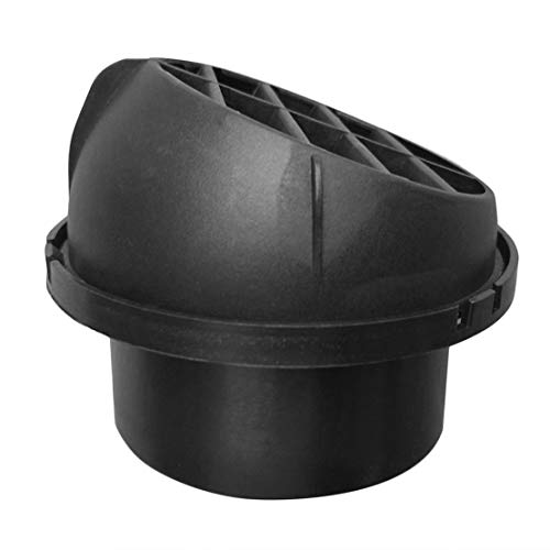 60mm Calentador de estacionamiento Calefactor de estacionamiento Ventilador de Aire Calefactor del automóvil Salida de Aire Direccional Giratorio para Webasto Truck Auto Parts - Negro