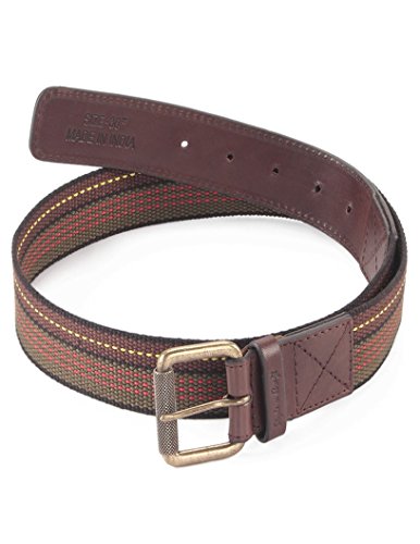 Style N Craft 390306-40 Belt in Top Grain Leather/Webbing Combination, Brown