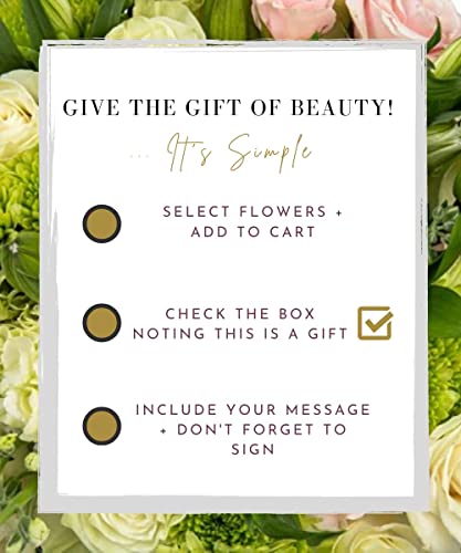 Maya’s Flowers Fresh Cut White Lilies Mixed Bouquet | Family Farm Direct | For Gift, Home Décor, Dinner Party, Wedding | Multi Color | Delivered Prime Overnight #TOP4