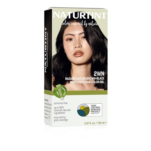 Image of Naturtint 2WN Radiant Nature Brown Black Permanent Hair Color (Pack of 1), Ammonia Free, Vegan, Cruelty Free, up to 100% Gray Coverage, Long Lasting Results (Packaging may vary)