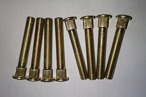(Set Of 8Pcs) (3/8-24 * 2.68") Front Wheel Studs Bolts 7518654 Replacement For 2008 2009-2014 Polaris Ranger Rzr 800 Utv; Rzr 570 2012-2013 #TOP1