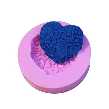 Lace Heart Shape Silicone Mold