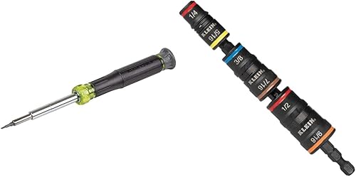 Miniatura 8 de Klein Tools 32314 Destornillador electrónico, 14 en 1 con 8 puntas de precisión, ranurado, Phillips y destornillador multibroca 32500HD, herramienta