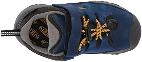 KEEN Targhee Low Height Waterproof Hiking Shoes, Blue Depths/Forest Night, 1 US Unisex Little Kid | Image 4