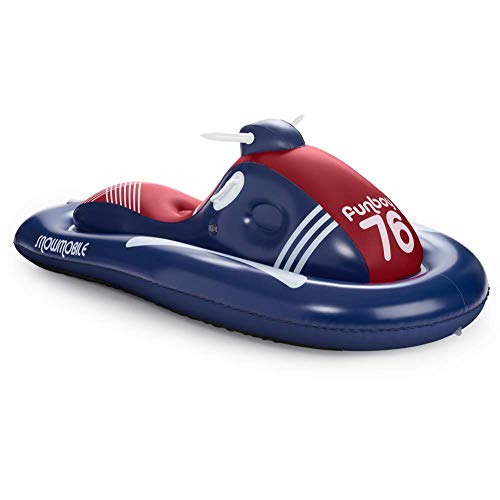 FUNBOY Giant Inflatable Snowmobile Snow Sled, Winter Snow Sled, Perfect for Holiday Adventures