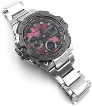 Casio G-Shock G-Steel Analog Digital,Solar Power,Mobile link,Red