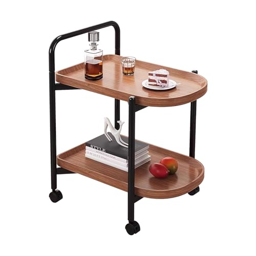 SOFAMIRE サイドテーブル ベッド横 おしゃれ ナイトテーブル 木目調 北欧 収納付き 2段 キャスター付き 一人暮らし ソファー