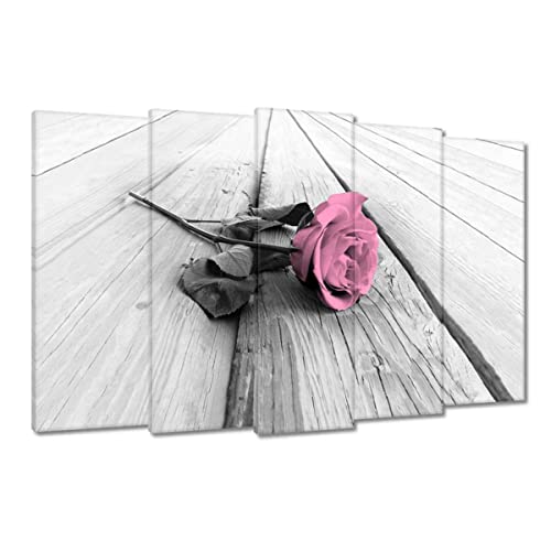 Tableau imprimé sur toile 150x95 cm grand format décoration murale rose bois