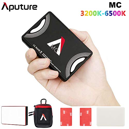 Aputure Mc Aputure Amaran Al-Mc Rgbww Pocket On Camera Light Tlci/Cri 96+ Rgb 0-360 Full Color 3200-6500K Adjustable 0-100% Stepless Dimming With Magnet Adsorption Function,App Control Wireless Charge #TOP7
