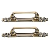 Construction robuste : fabriquée en bronze ancien durable, cette poignée de porte ou de tiroir antique résiste aux rayures, conservant ainsi son éclat pour votre porte de garage, votre placard ou votre armoire