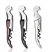 HQY Metal Double Hinged Restaurant Waiter Quality Compact Corkscrew with Foil Cutter