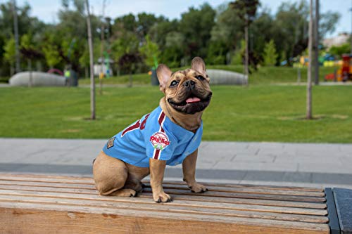 MLB Philadelphia Phillies Vintage Throwback Jersey for Dogs & Cats in Team Color. Comfortable Polycotton Material, Extra Extra Large by Pets First - Image 2