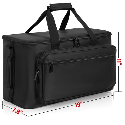 AKOZLIN Large Travel Gig Band Cable File Bag With Detachable Dividers DJ Cord Organizer Case for DJ Gear Sound Instrument and Musician Accessories Red by AKOZLIN - Image 3