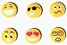 Tennis Vibration Dampeners-Emoji Faces, Tennis Accessories for Kids & Adults, (Pack of 6)