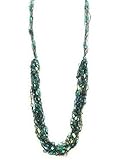 Ladder Yarn Necklace Scarf Adjustable Green St. Patricks Christmas