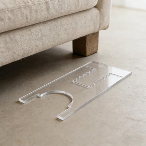 Topes acrílicos para sofá cama: evite golpes en la pared con este kit ajustable invisible 5
