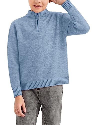 Suéter de punto grueso infantil abrigo cuello alto falso ropa de punto invierno niños