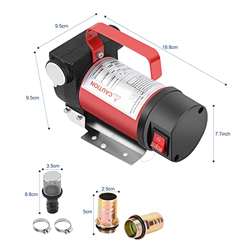 Dieselpumpe Ejoyous DC 12V elektrisch, Kraftstoffpumpen