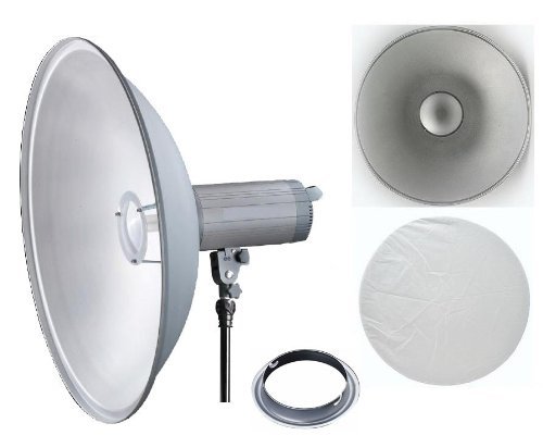 Ardinbir Studio 16" 41cm Beauty Dish Reflector Diffuser Kit for Elinchrom, Calumet Genesis & some interfit (EXD, EX) Flash Strobe Monolight Light