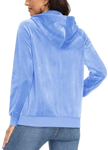 MAGCOMSEN Soft Warm Velvet Hooded Jacket with Side Pockets
