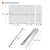 BBQration Replacement Parts Kit for Nexgrill Evolution Infrared Plus 5-Burner 720-0882A 720-0882AE 730-0882 730-0882AE, Heat Shield and Burner Kit for Nexgrill Replacement Parts 5 Burner