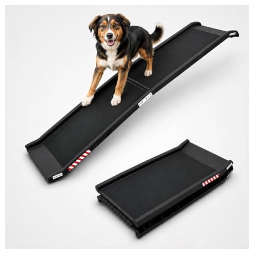 BITUXX® Hunderampe Hunde Einstiegshilfe Autorampe Hundetreppe Hundetransport Klappbar aus Kunststoff