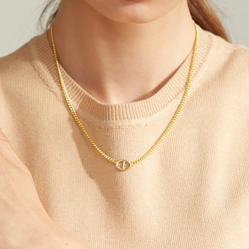 14K Gold Plated Dainty Layered Chain Necklace for Women – Adjustable Minimalist Pendant Jewelry, Trendy Fashion Gift | Star & Anchor Necklace2