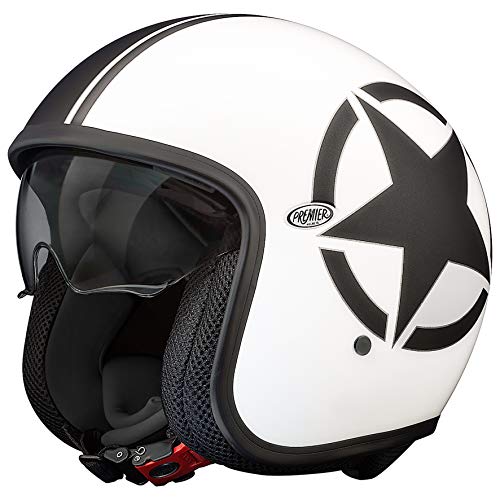 Casco moto Premier Premier CASCO VINTAGE EVO STAR 8 BM,BIANCO/NERO,M