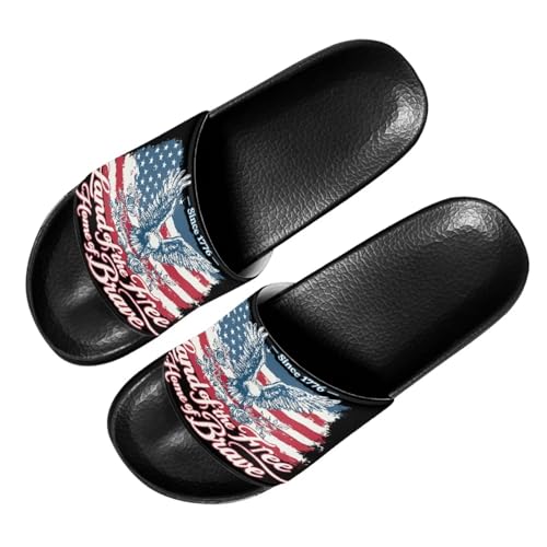 Image of Footwear for Mens Open Toe Athletic Sandals Anti-Slip Sole Slide Sandals Pillow House Flat Shoes Comfortable Slip On Slippers for Indoor & Outdoor