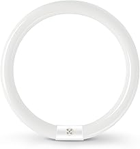 32 W T9 Round G10Q Energy-Saving Fluorescent Tube, Neon Tube, Cool White 6500 K, Ring Light with Low Energy Consumption, Suitable for Kitchens, Hallways, Stairs, Bedroom, Ceiling Lights, Pack of 1