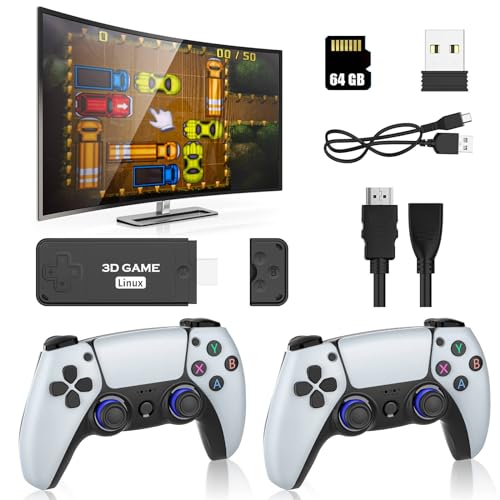 🎮【Supporta più di 10.000 Giochi Classici】La console da gioco retrò supporta più di 10.000 giochi classici, in modo da poter trovare immediatamente il divertimento dell'infanzia. Compatibile con 26 emulatori e viene fornito con una scheda TF da 64 GB. Plug and Play. Non è necessario scaricarlo e installarlo da soli. Non è necessario internet.
