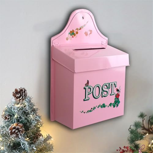 Boîte aux lettres robuste en fer de style vintage avec serrure de sécurité - 6