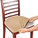 Collections Etc Easy Fit Seat Covers for Chairs, Bar Stools, Patio Cushions - 2 PC Set, 15 3/4