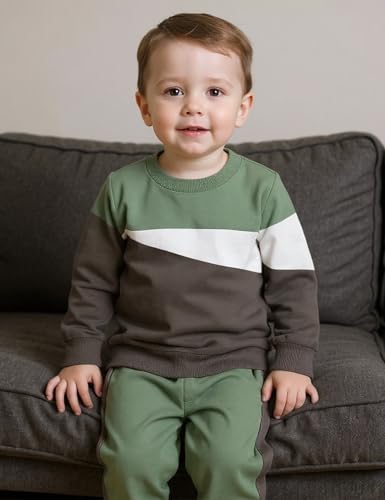 Toddler Boy Clothes Long Sleeve Hoodie Sweatsuits Tops and Pants 2Pcs Boys Fall Winter Outfits Set3