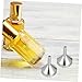 Imagen de Garneck Mini Embudos Metálicos Para Botella 8 Unidades l Plateado Acero Inoxidable Dispensador De Líquidos Con Goteros 3ml y 2ml Para Rellenar Perfume y Botellas Pequeñas Conjunto 12 Piezas