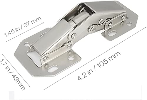 Charnières d'armoire en acier laminé à froid avec amortisseur hydraulique