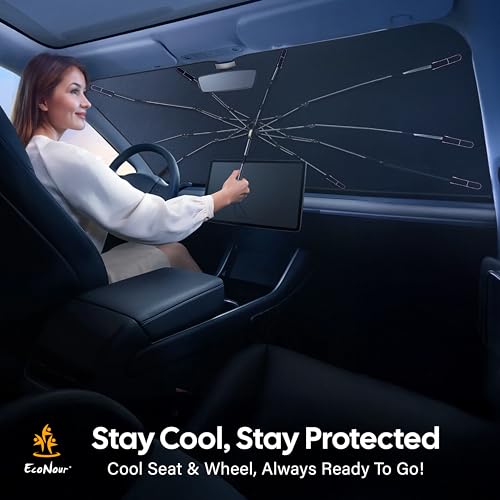 Image of EcoNour Windshields Sun Shade for Car,window Foldable Sun Shield Tint