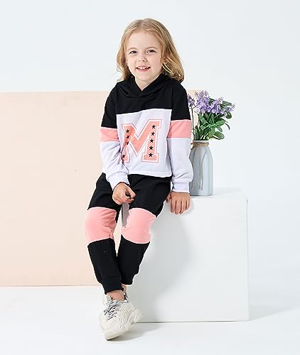 Image of Kid Toddler Girl Clothes - Tie Dye Hoodie Sweatshirt Girl Outfits Pullover Jogger Hooded Sweatpant Set