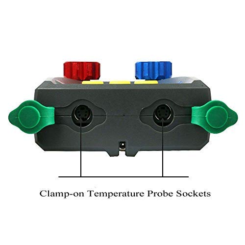 Beley Refrigeration Digital Manifold Hvac System Gauge, High-Precision Vacuum Pressure Temperature Leakage Tester Dignostic Meter For Testing & Maintaining Air-Conditioner, Refrigerator (Duoyi-Set) #TOP4