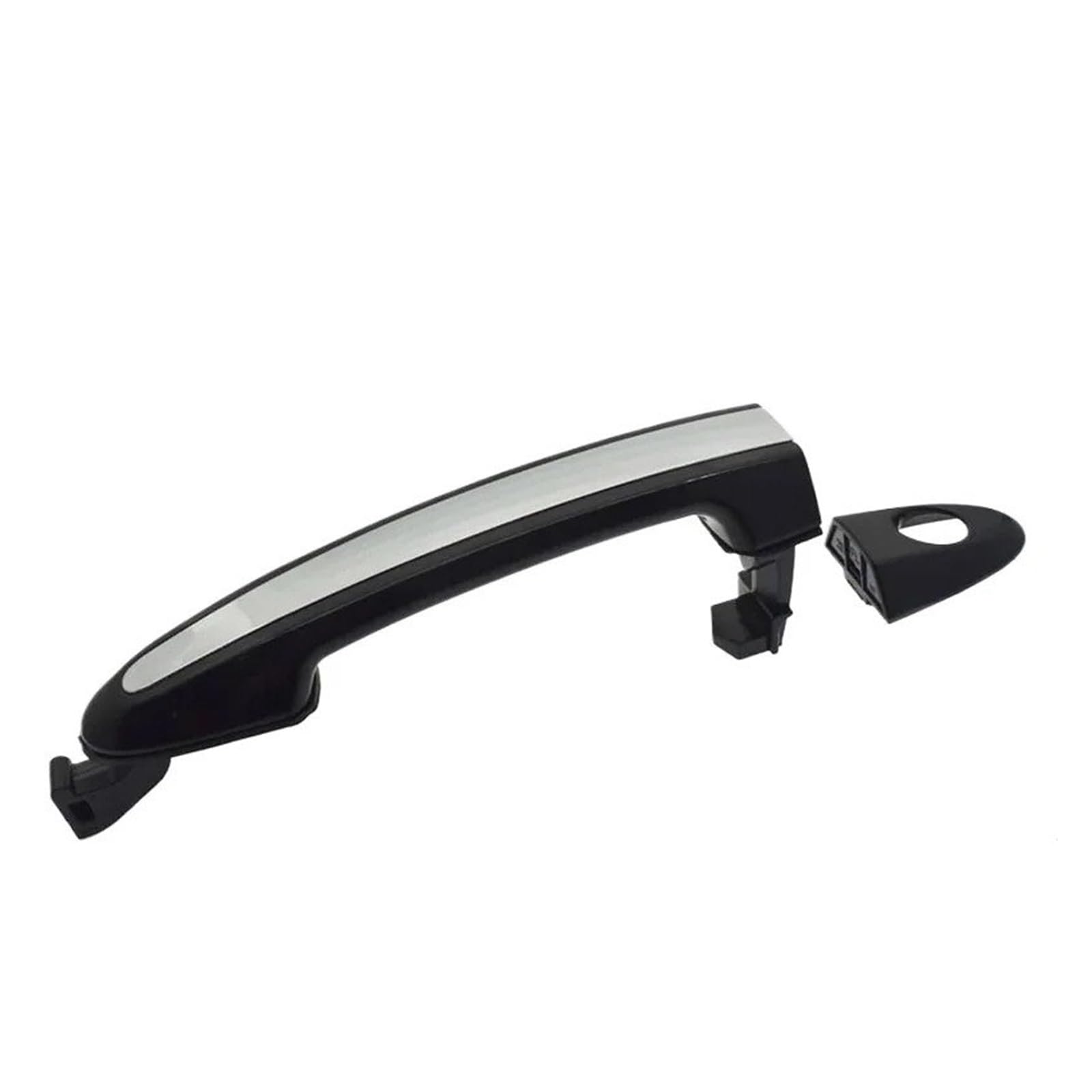 Punxdda Car Exterior Door Handle for Hyundai for Santa for Fe 2007-2012 Black Exterior Door Handle Replacement Front Rear Left Right Outside(Front Left)