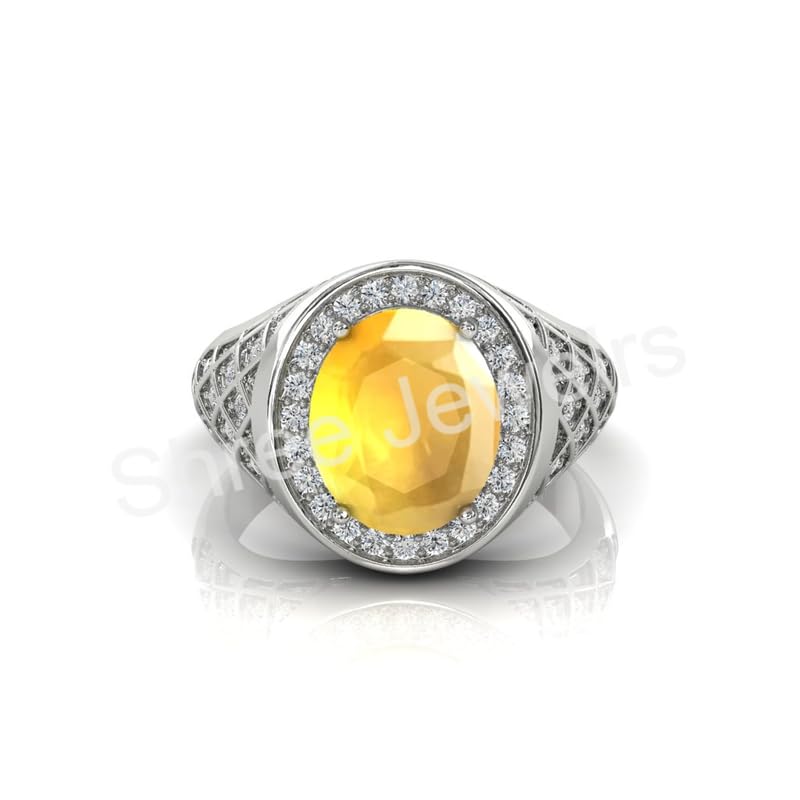 Bague saphir jaune Jupiter Panchdhatu pour harmoniser votre quotidien
