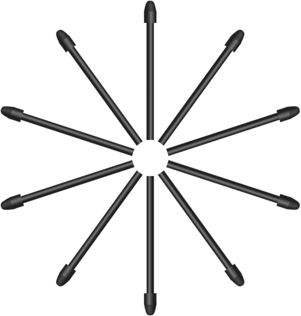 HUION PN06 10-Pack Replacement Nibs for PW600L Stylus, 21.5mm