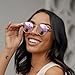 WearMe Pro - Reflective Lens Round Trendy Sunglasses