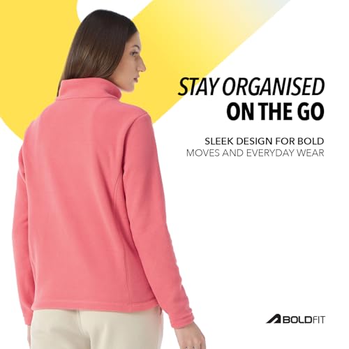 Image of Boldfit Full Zipper Polyester Sweatshirt for Women